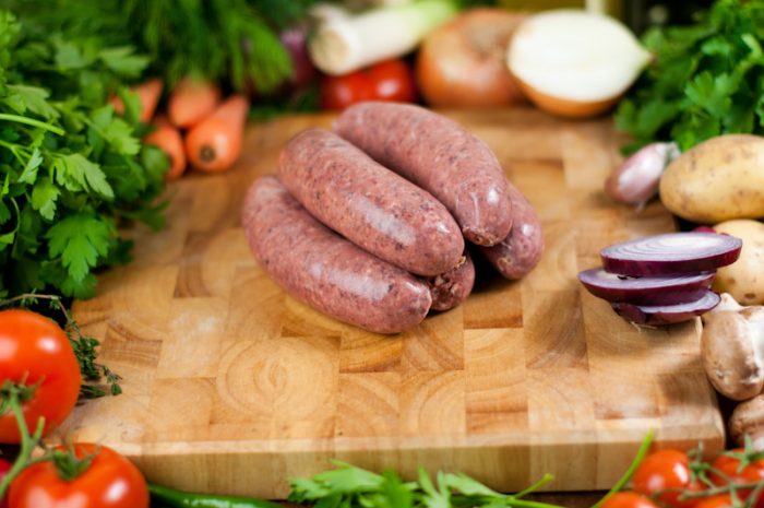 Grass-fed Beef and Tomato Sausages
