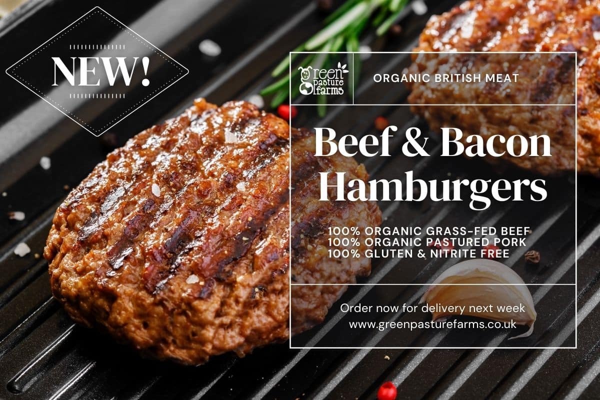 organic beef & bacon hamburgers