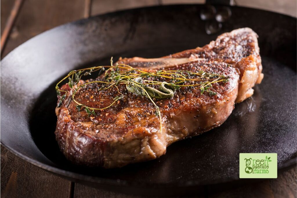 Pan Fried Rib Eye Steak